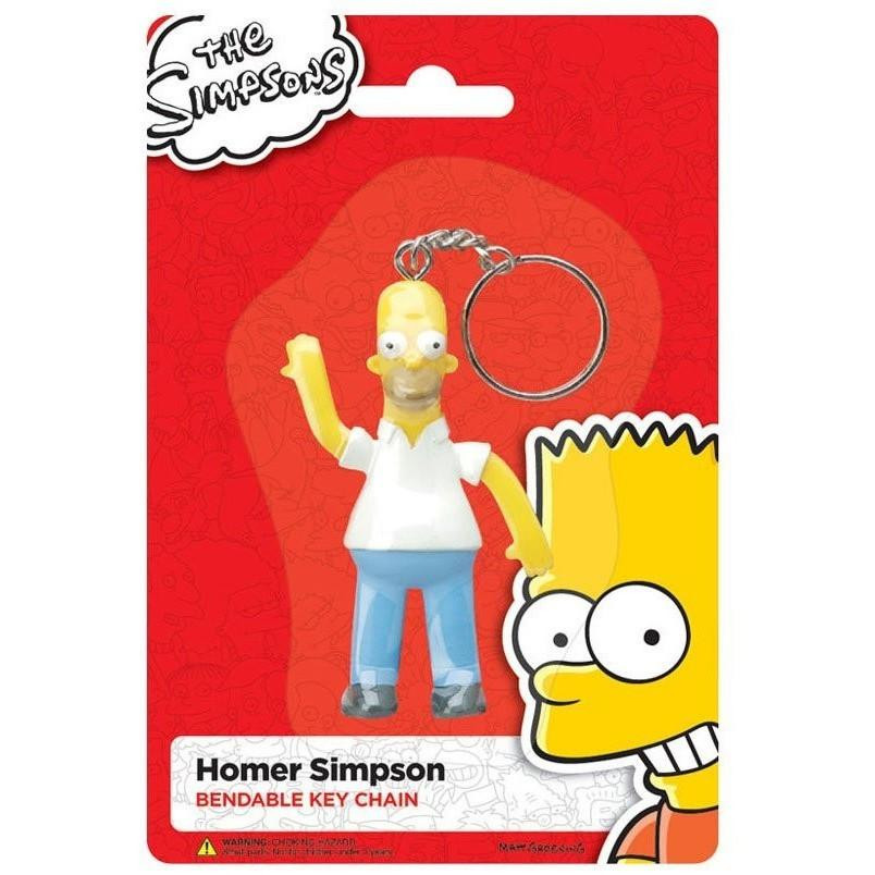 Homer Simpson Bendable Figure Keychain