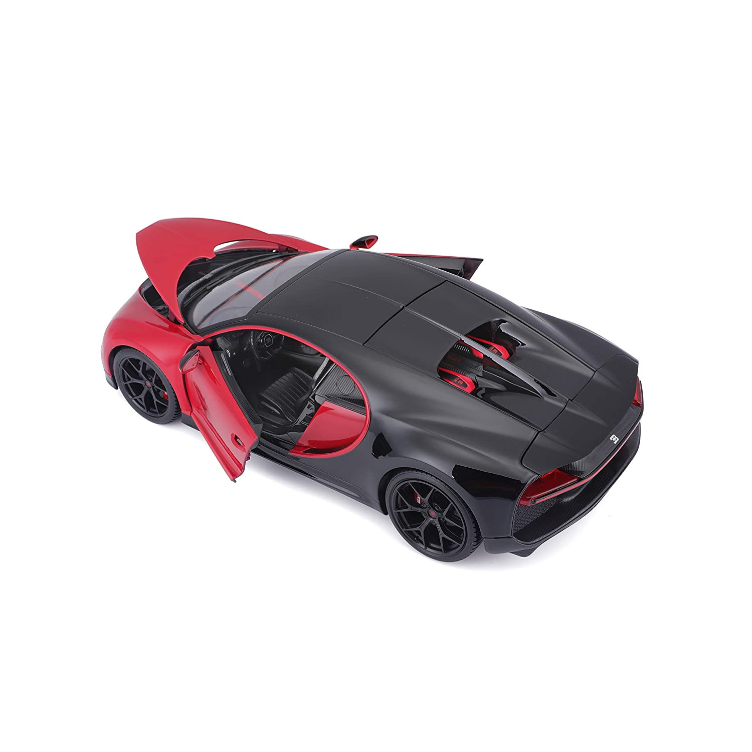 Bburago 1:18 2019 Bugatti Chiron Sport - Black/Red