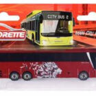 Majorette City Bus Man City Lion's Coach L Lion Red