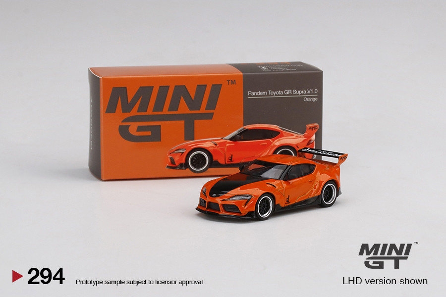 Mini GT PANDEM TOYOTA GR SUPRA V10 ORANGE - MINI GT 294