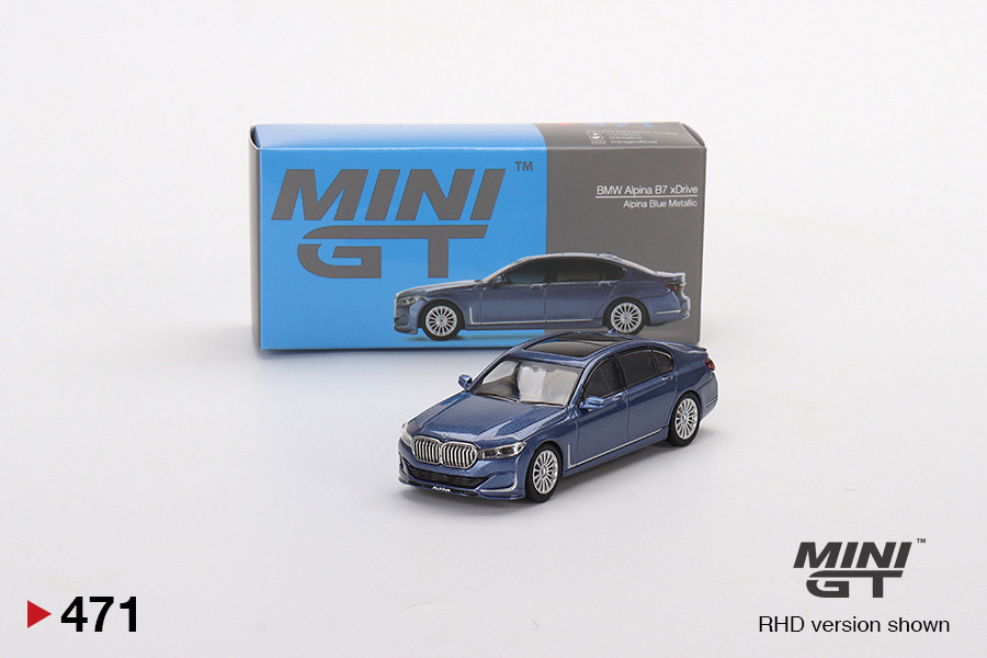 Mini GT BMW ALPINA B7 XDRIVE ALPINA BLUE METALLIC - MINI GT 471