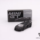 Mini GT LAMBORGHINI LB-SILHOUETTE WORKS AVENTADOR GT EVO MATTE BLACK - MINI GT 502