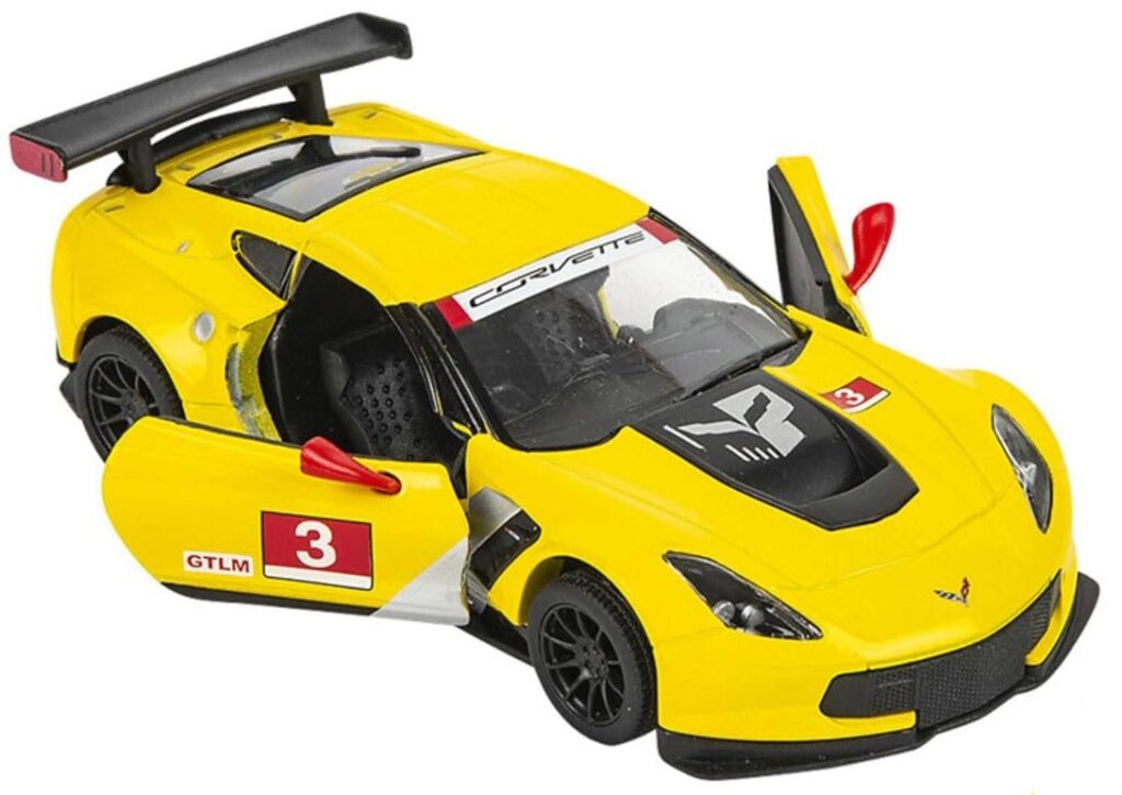 Kinsmart 1:36 Corvette C7-R (Yellow) – Tooney Wheels