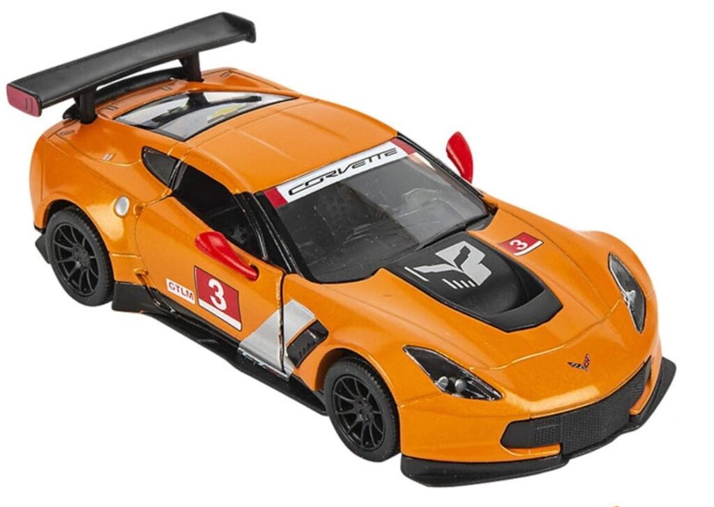 Kinsmart 1:36 Corvette C7-R (Orange) – Tooney Wheels